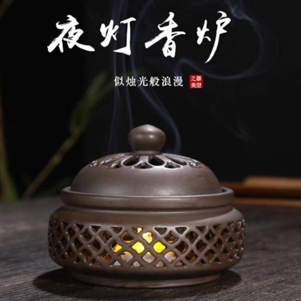 【香具用品】陶瓷 小夜燈 盤香爐